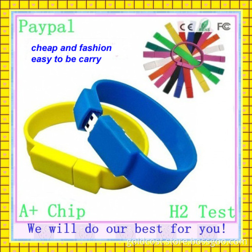 USB Flash Drive Silicon 1GB, 2GB, 4GB USB Key USB Bracelet (GC-SW-001)